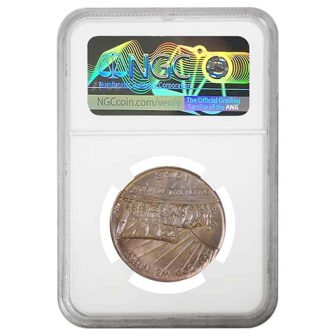 1938 D Oregon Trail Half Dollar 90% Silver Commem NGC MS 62