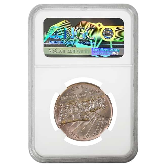 1938 Oregon Trail Half Dollar 90% Silver Commem NGC MS 65