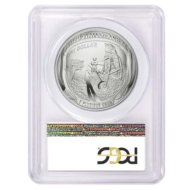 2019 P Apollo 11 50th Anniversary Proof Silver Dollar Comm. PCGS PF 70 FS