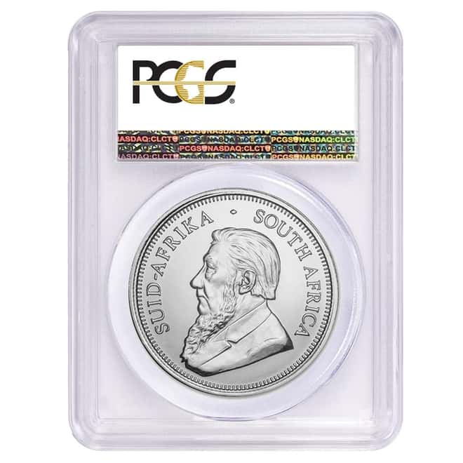 2019 South Africa 1 oz Silver Krugerrand PCGS MS 70 First Strike