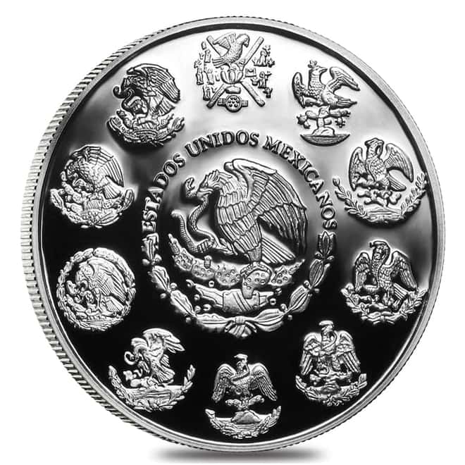 2019 5 oz Mexican Silver Libertad Coin .999 Fine Proof (In Cap)