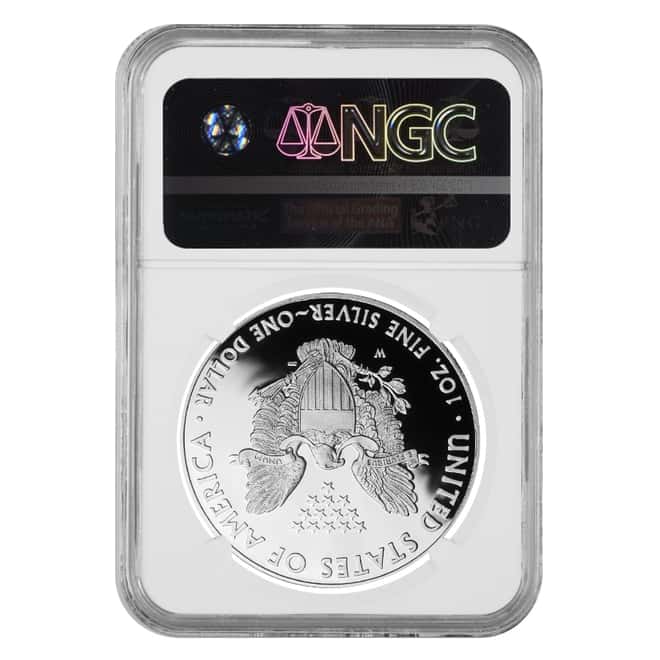 2011-W 1 oz Proof Silver American Eagle NGC PF 70 UCAM (Edmund C. Moy Signature)