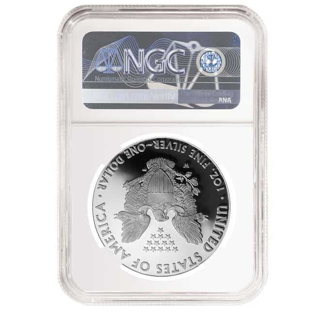 2018-W 1 oz Proof Silver American Eagle NGC PF 70 UCAM (Edmund C. Moy Signature)