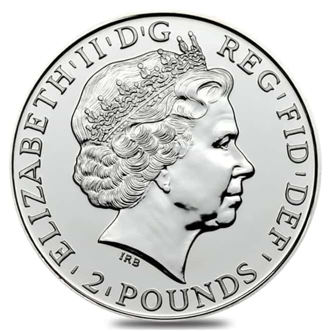 2014 Great Britain 1 oz Silver Year of the Horse Coin .999 Fine BU