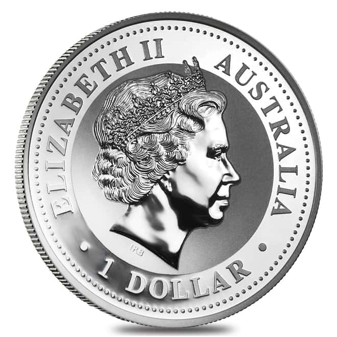 2001 1 oz Silver Australian Kookaburra Perth Mint .999 Fine BU In Cap