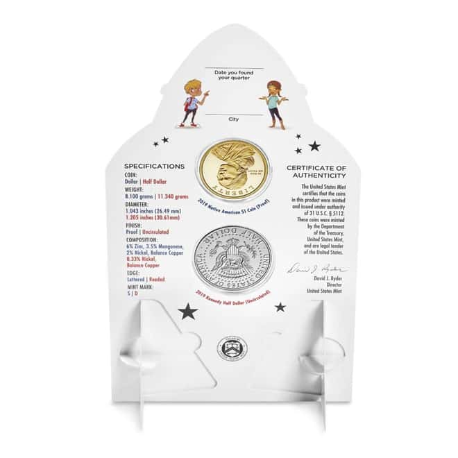 2019 US Mint Rocketship 2-Coin Set Commemorative (w/Box & COA)