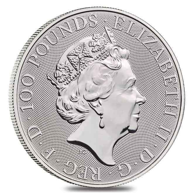 2019 Great Britain 1 oz Platinum Queen's Beasts (Black Bull) Coin .9995 Fine BU