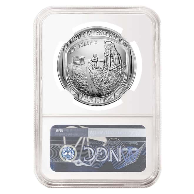 2019 P Apollo 11 50th Anniversary Silver Dollar Comm. NGC MS 70 ER