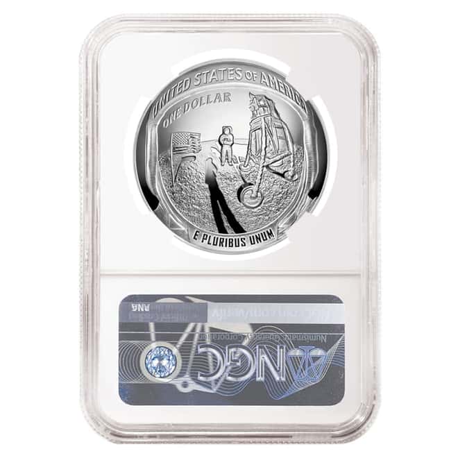 2019 P Apollo 11 50th Anniversary Proof Silver Dollar Comm. NGC PF 69 ER
