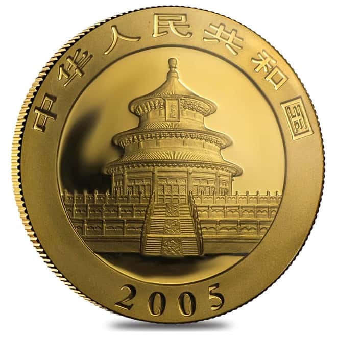 2005 1 oz Chinese Gold Panda 500 Yuan BU (Sealed)