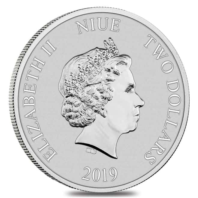 2019 1 oz Niue Silver $2 Star Wars Clone Trooper BU