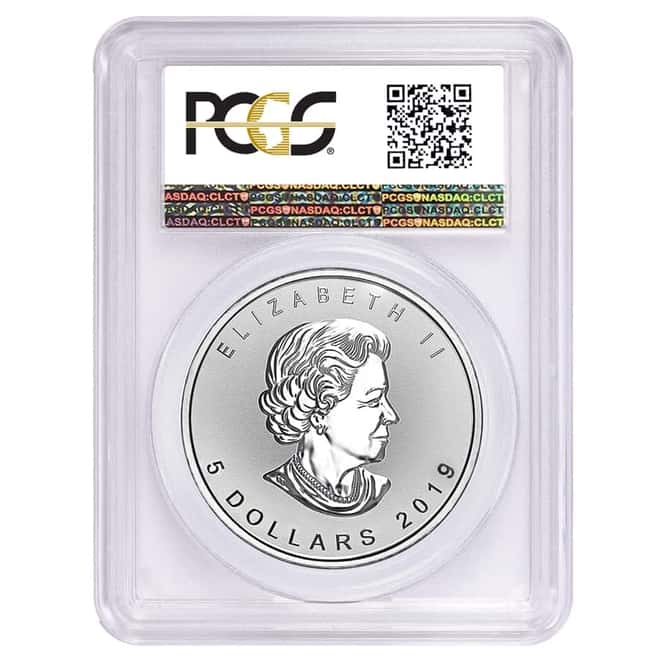 2019 1 oz Silver Canadian Maple Leaf Phonograph Privy Reverse Proof PCGS PF 69 FS