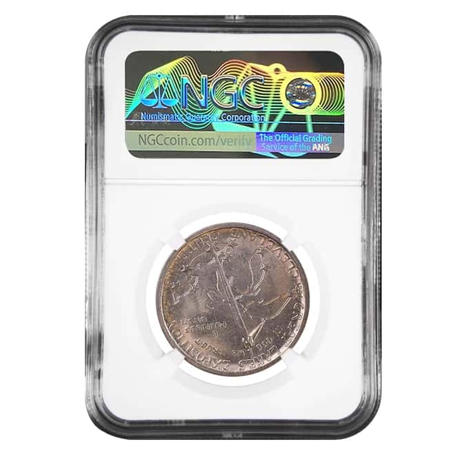 1936 Cleveland Half Dollar 90% Silver Commem NGC MS 62
