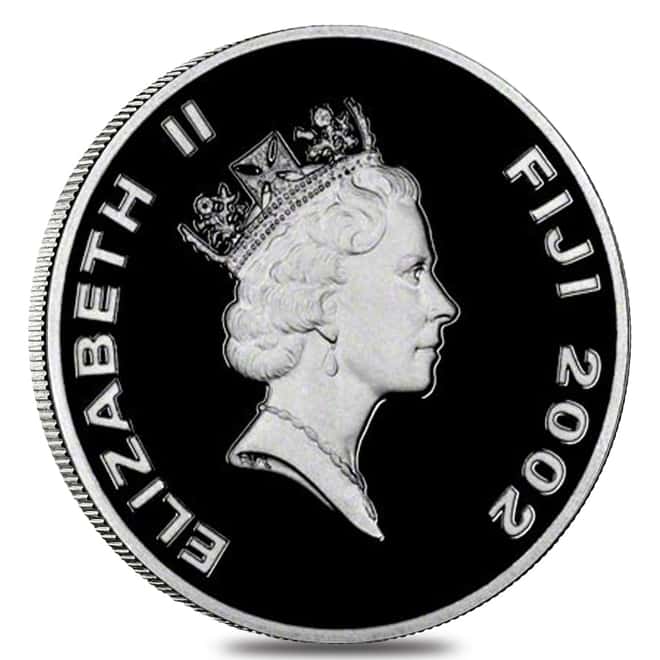 2002 1/2 oz Fiji Westminster Abbey $20 Proof Platinum Coin (w/Box & COA)