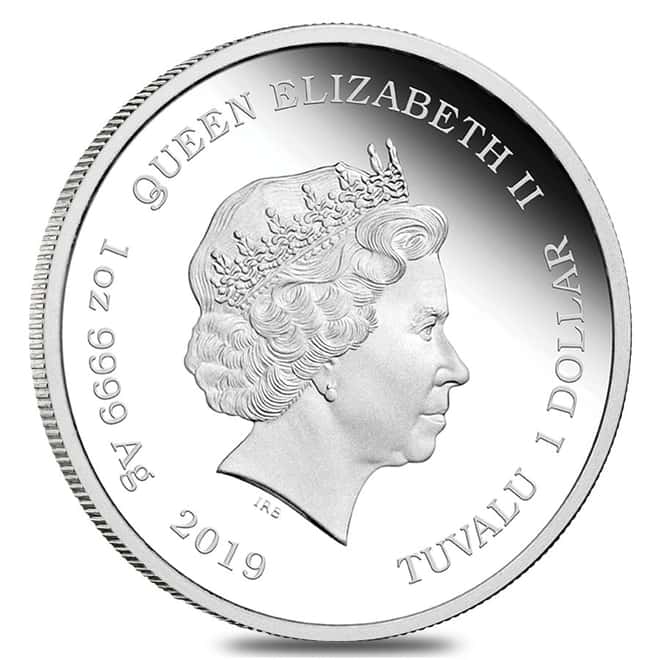 2019 1 oz Tuvalu Proof Homer Simpson Silver Coin .9999 Fine Silver (Colorized)