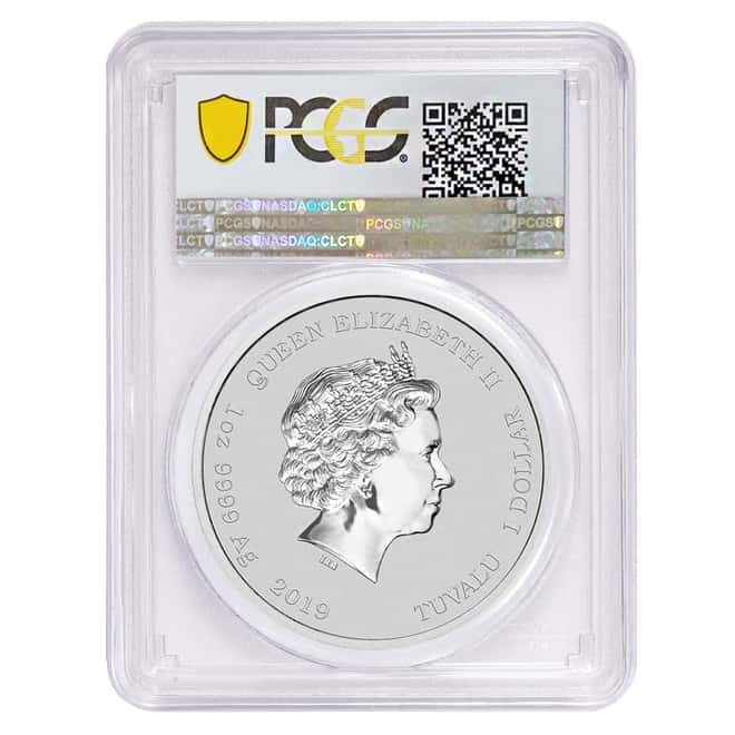 2019 1 oz Tuvalu Homer Simpson Silver Coin PCGS MS 69 First Strike