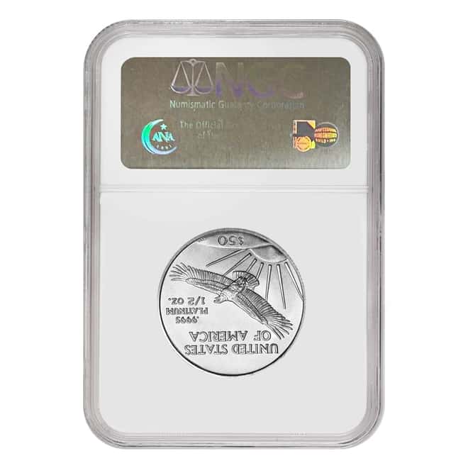 2005 1/2 oz $50 Platinum American Eagle NGC MS 70