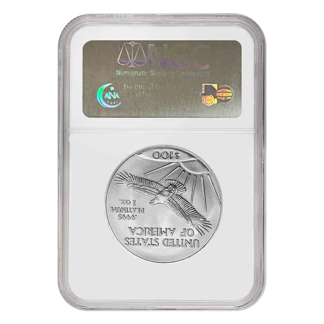 2005 1 oz $100 Platinum American Eagle NGC MS 70