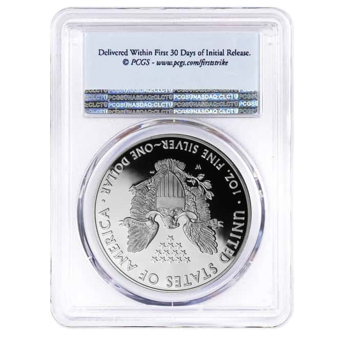 2014 W 1 oz Proof Silver American Eagle PCGS PF 70 FS