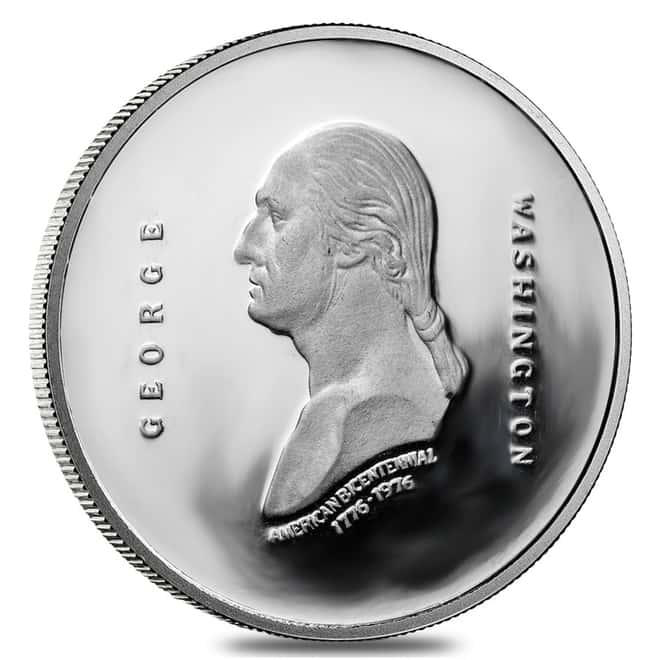 1976 1 oz Platinum George Washington Proof Comm. Medal