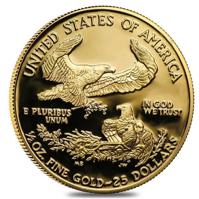 2001-W 1/2 oz $25 Proof Gold American Eagle (w/Box & COA)