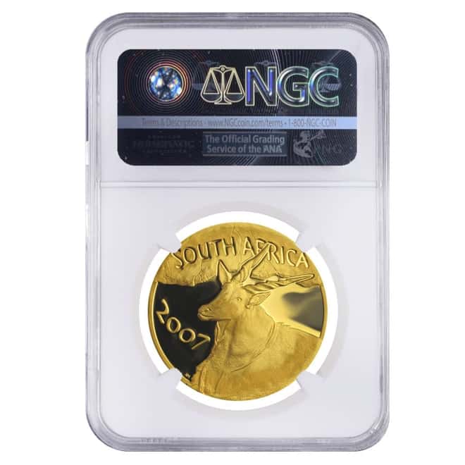 2007 1 oz South Africa Natura Eland Proof Gold Coin NGC PF 69 UCAM