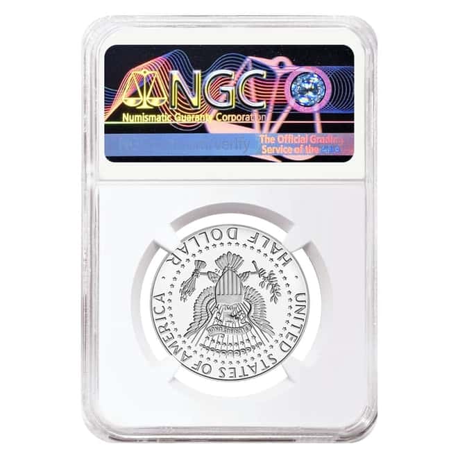 2019 S Proof Silver Kennedy Half Dollar First .999 Fine Silver NGC PF 70 ER
