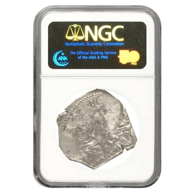 16XX Spain 4 Reales Silver Coin NGC Shipwreck Effect