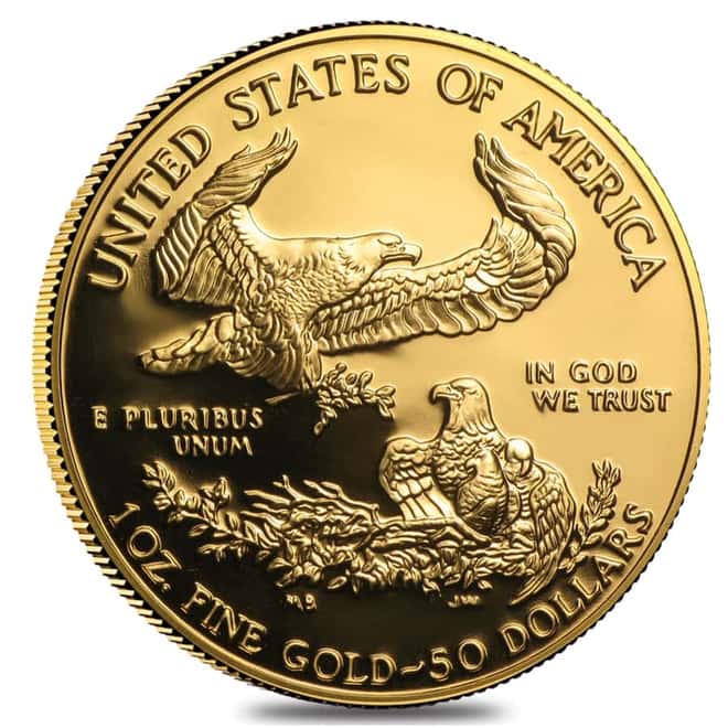 2008 W 1 oz $50 Proof Gold American Eagle (w/Box & COA)