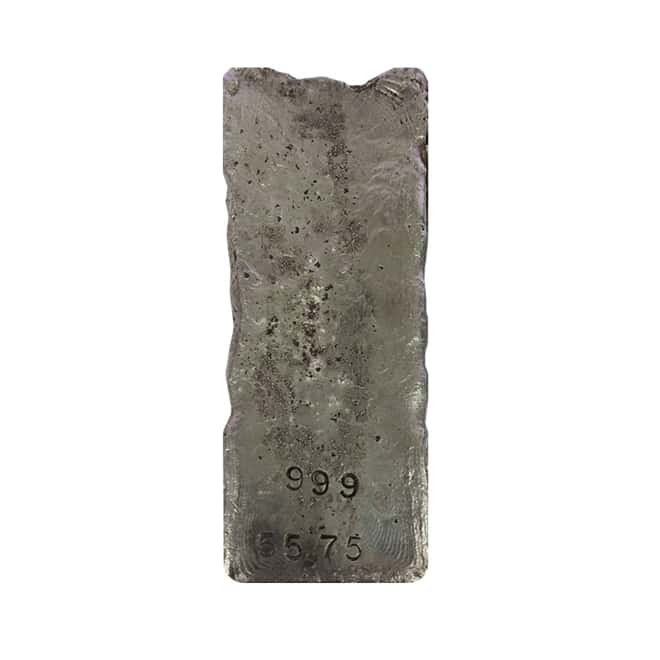 55.75 oz Matthey Garrett (MG) Silver Vintage Bar .999 Fine