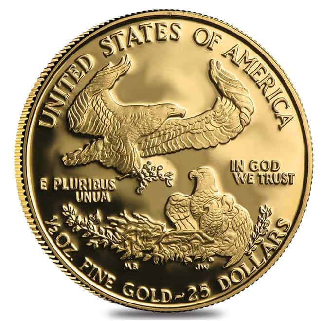 1994 W 1/2 oz $25 Proof Gold American Eagle (w/Box & COA)