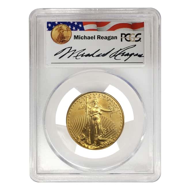 2001 1/2 oz $25 Gold American Eagle PCGS MS 69 - Reagan Legacy Series