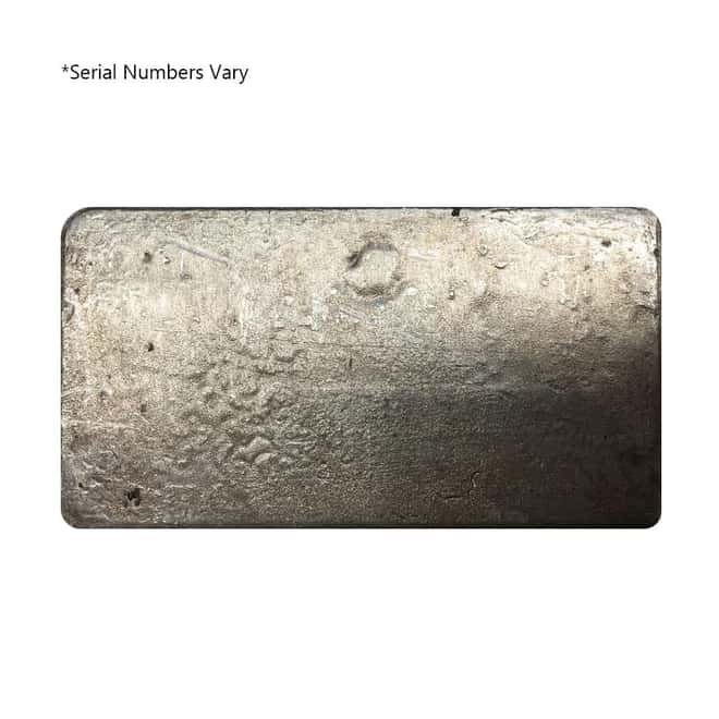 100 oz SilverTowne Poured Vintage Silver Bar .999 Fine (Serial #30000 and Up)