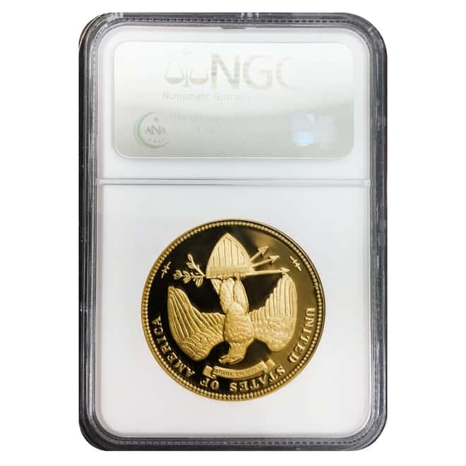 2008 1 oz Gold George T. Morgan $100 Union Private Issue NGC Gem Proof UCAM (w/Box & COA)