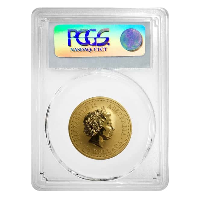 2006 1 oz Gold Lunar Year of The Dog Australia Perth Mint PCGS MS 69