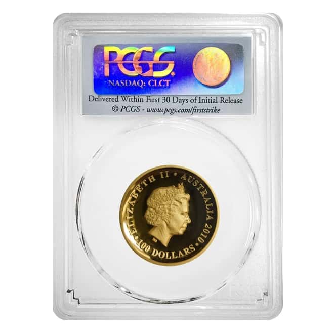 2010 P 1 oz $100 Gold Australia Koala Coin High Relief PCGS PF 70 DCAM First Strike