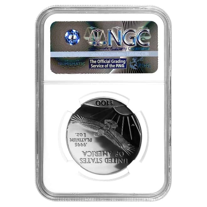 2017 W 1 oz $100 Platinum American Eagle Proof Coin NGC PF 70 UCAM (Edmund C. Moy Signature)