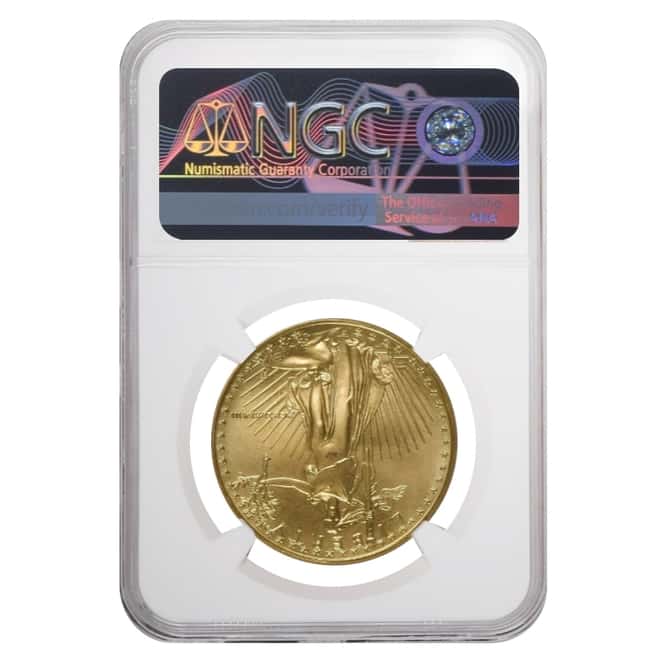 1988 1 oz $50 Gold American Eagle NGC MS 69 Mint Error (Rev Struck Thru)