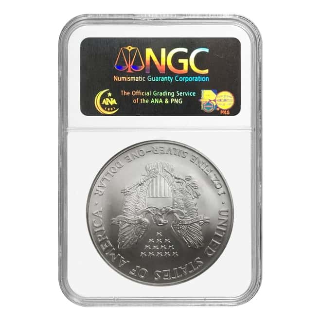 2005 1 oz Silver American Eagle $1 Coin NGC MS 70