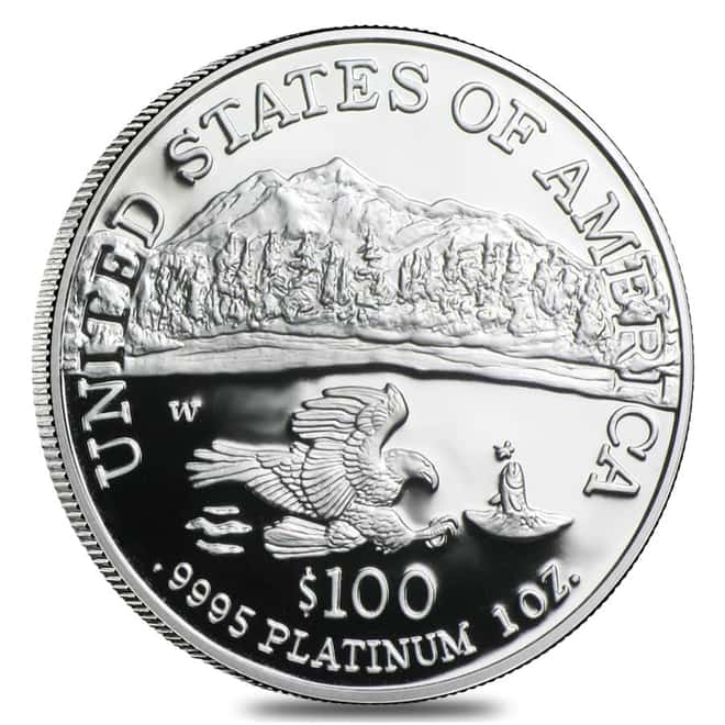 2002 W 1 oz $100 Proof Platinum American Eagle Coin (w/Box & COA)