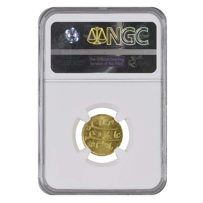 AH 1204 (1819) British India Bengal Presidency 1/4 Mohur Gold Coin NGC MS 65