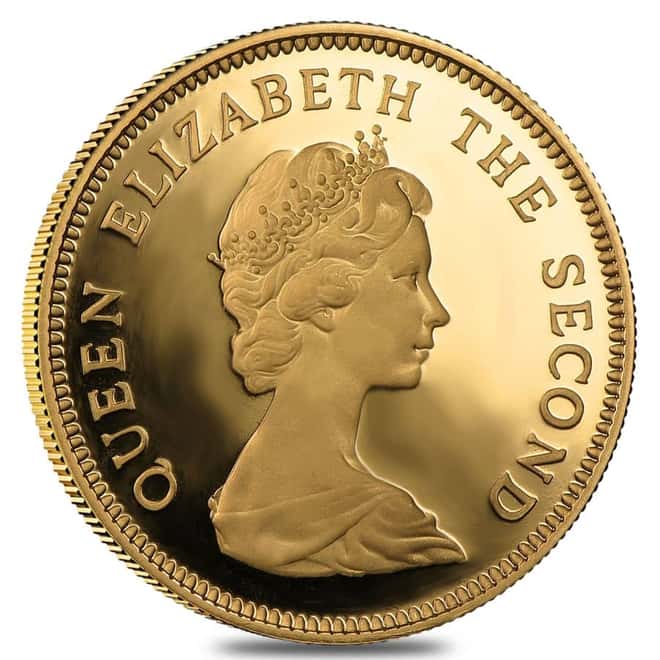 1975 Hong Kong Royal Visit $1000 Gold Coin BU AGW .4708 oz