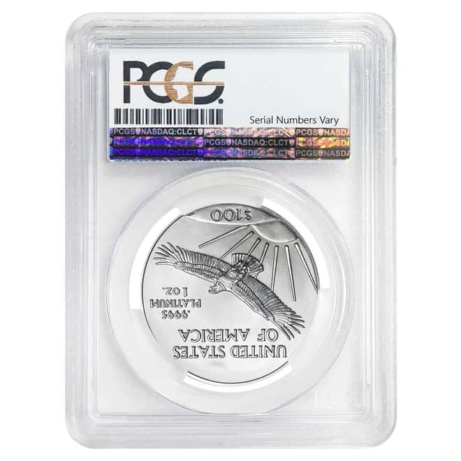 2017 1 oz Platinum American Eagle PCGS MS 70 First Strike