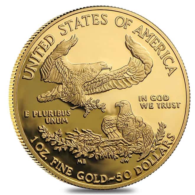 2010 W 1 oz $50 Proof Gold American Eagle (w/Box & COA)