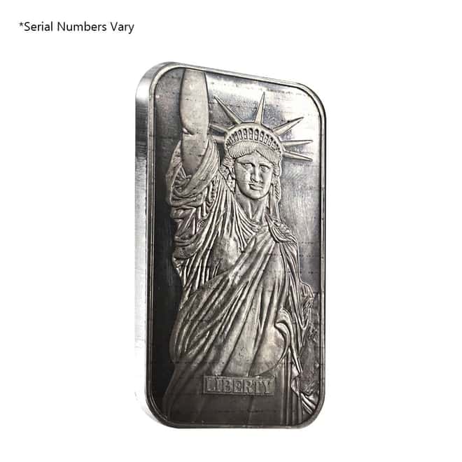 1986 1 oz Engelhard MTB Liberty Trade Silver Vintage Bar .999+ Fine