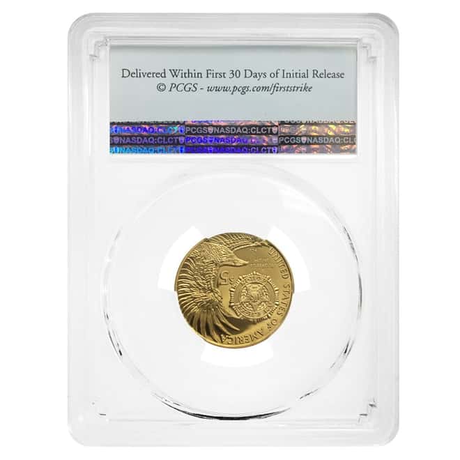 2019 W Gold $5 Proof Commem American Legion 100th Ann PCGS PF 70 DCAM