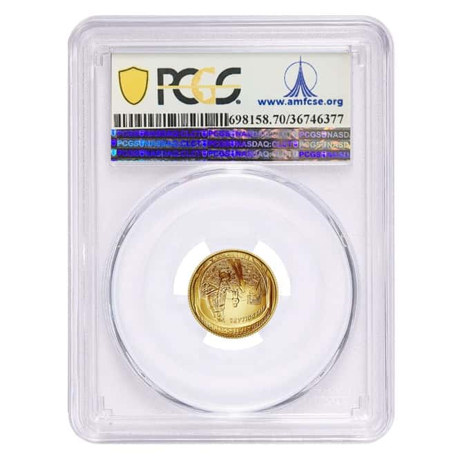 2019 W Apollo 11 50th Anniversary $5 Gold Comm. PCGS MS 70 FS (Moon Label)