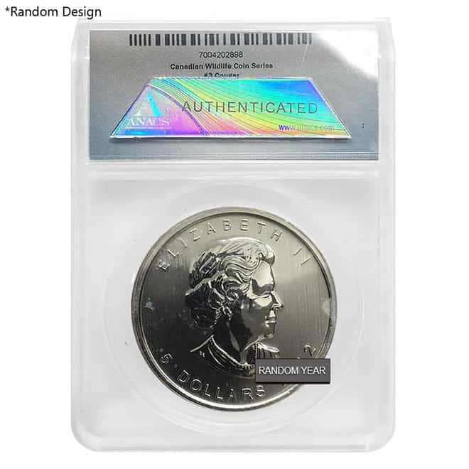1 oz Silver Royal Canadian Mint $5 Coin Random Design ANACS MS 69 (Random Design/Year)