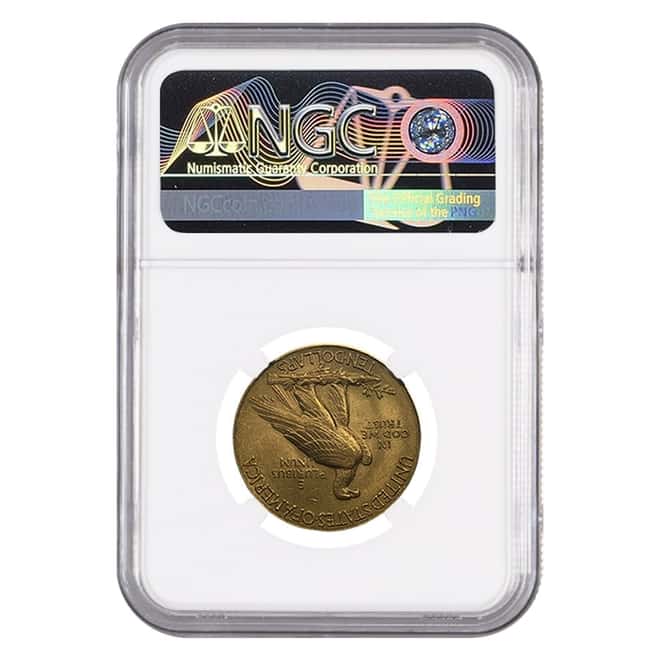 1912 $10 Indian Head Gold Eagle NGC MS 62