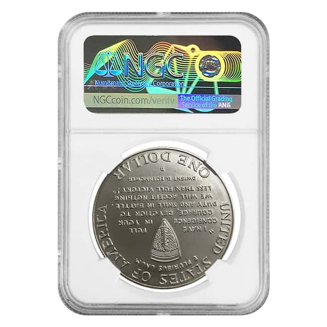 1991-1995 D World War II $1 Silver Dollar Commemorative NGC MS 70